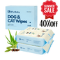 4FurBaby Dog & Cat Grooming Wipes, Plant-Based, Hypoallergenic, 400 Count