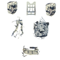 USGI MOLLE II ACU Large Rucksack Field Pack Set Complete
