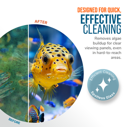 Flipper Pico Black 2-in-1 Aquarium Magnet Cleaner