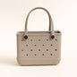 Everyday Small EVA Tote – Drift | Waterproof, Lightweight, Minimalist Neutral Mini Bag