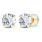 1.00 CTW AGI Certified Lab-Grown Diamond Stud Earrings in 14K Gold – E Color VS Clarity